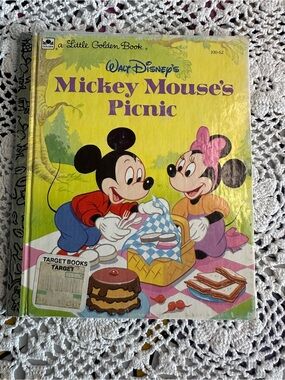 Vintage 1970’s Walt Disney's Mickey Mouse's Picnic - Little Golden Book